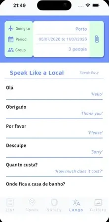 Frases úteis em português com tradução, para usar no destino